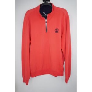 F&G Tech Pebble Beach Golf Links 1/4 Zip‎ Pullover Pink Men's Large L
